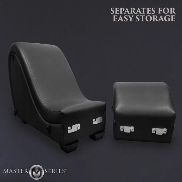 Секс-кресло с подушками Master Series Kinky Sex Lounge with Cushions - Black SX1192 фото