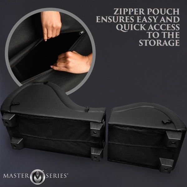 Секс-кресло с подушками Master Series Kinky Sex Lounge with Cushions - Black SX1192 фото