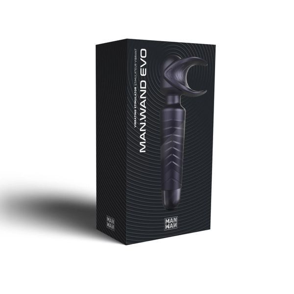 Мастурбатор-вибромассажер Manwan MAN.WAND EVO Black Plum, отлично для пар, виброминет SX1383 фото