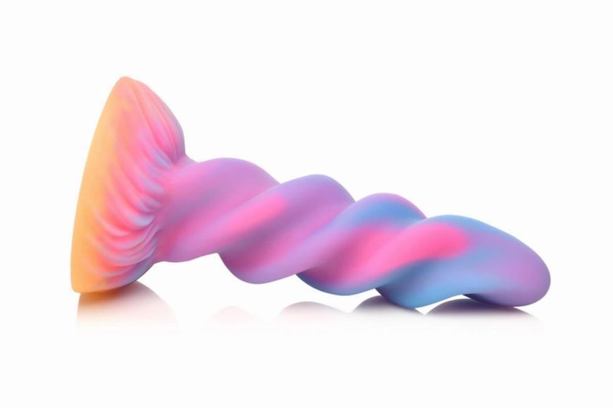 Фэнтезийный фаллоимитатор Creature Cocks Glow-in-the-Dark Unicorn Dildo, светится в темноте, 20,6 см SX2205 фото