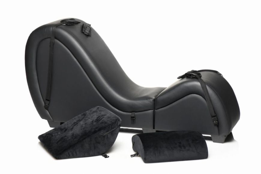Секс-кресло с подушками Master Series Kinky Sex Lounge with Cushions - Black SX1192 фото