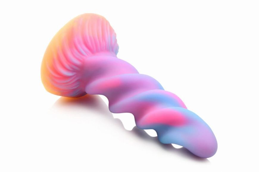 Фэнтезийный фаллоимитатор Creature Cocks Glow-in-the-Dark Unicorn Dildo, светится в темноте, 20,6 см SX2205 фото
