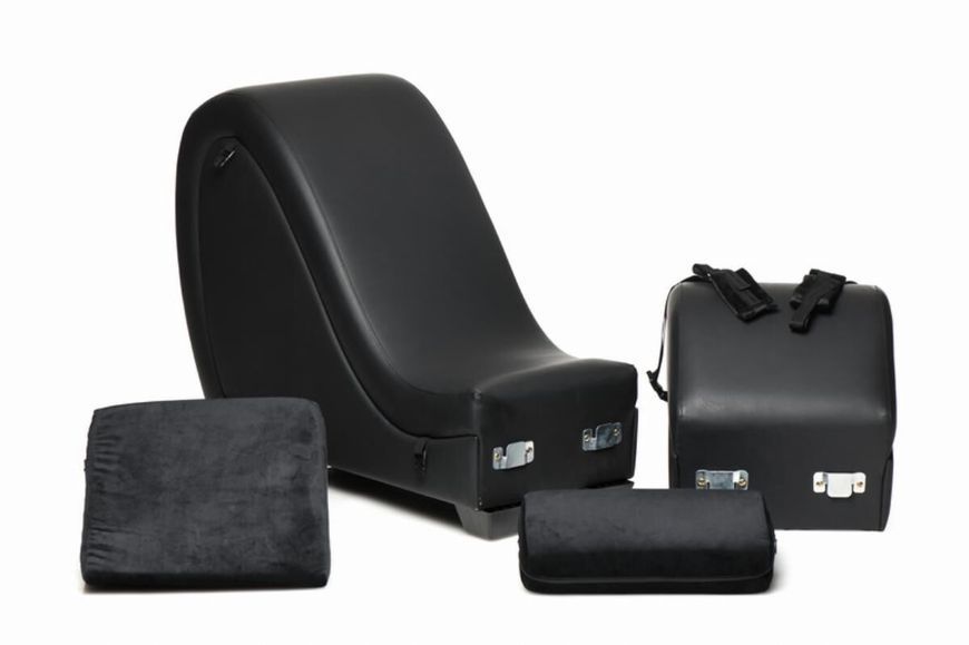 Секс-кресло с подушками Master Series Kinky Sex Lounge with Cushions - Black SX1192 фото