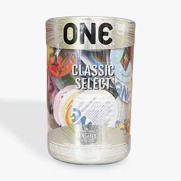 Набор презервативов ONE Classic Select Contest Collection, 100 шт, со смазкой, упаковка-тубус SX0739 фото