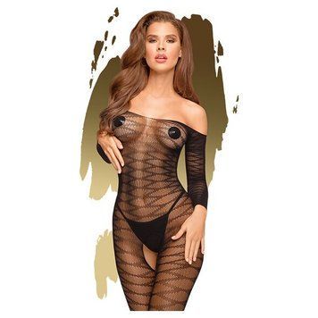 Бодистокинг с длинными рукавами Penthouse - Dreamy Diva Black XL SO5248 фото