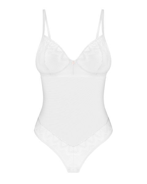 Боди Obsessive Alissium Teddy XS/S, лиф с мягкой чашкой, высокие вырезы для ног SX0594 фото