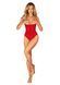 Боди с доступом Obsessive Ingridia crotchless teddy XL/2XL, красное, открытая грудь SO9027 фото 6