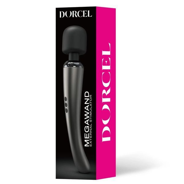 Мощный вибромассажер Dorcel Megawand Chrome Silver перезаряжаемый, 160 режимов SO5529 фото