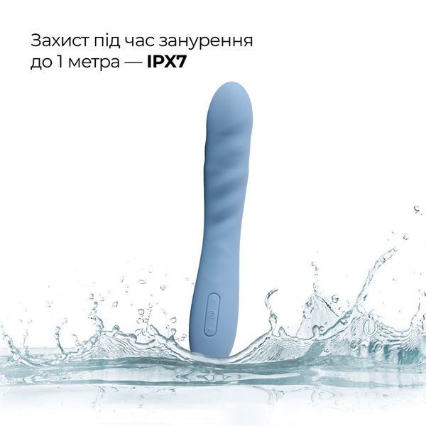 Смарт-вибратор с пульсацией Svakom Ava Neo Cornflower Blue, 15 режимов работы, водонепроницаемый SO8977 фото