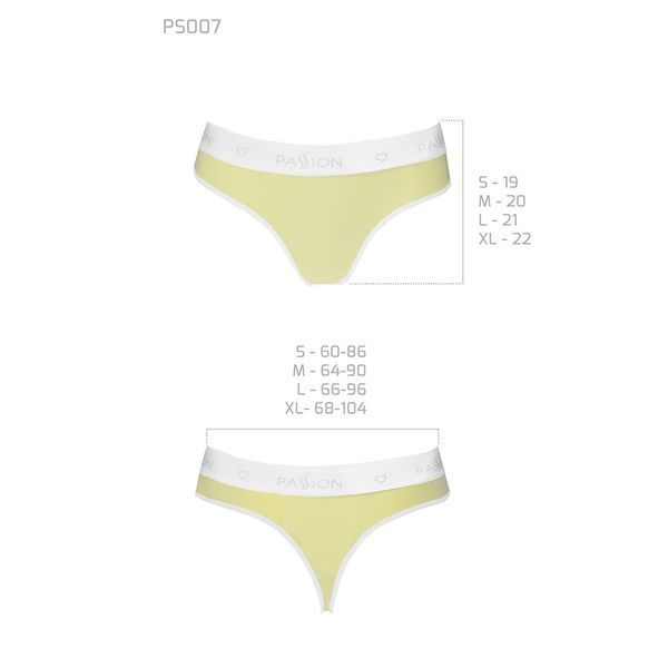 Спортивные трусики-стринги Passion PS007 PANTIES L, yellow SO4259 фото