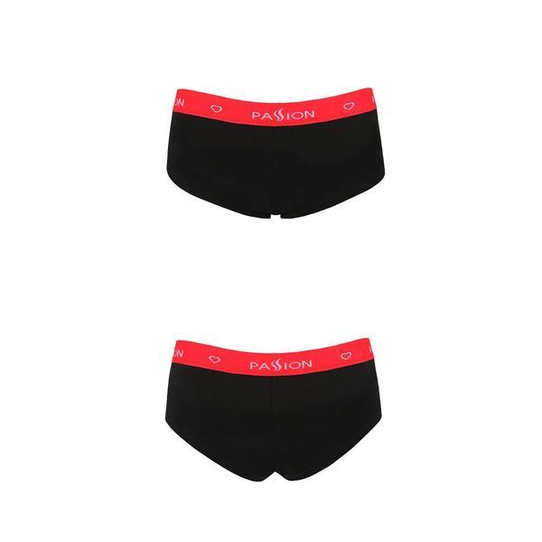 Трусики-шортики Passion PS003 PANTIES S, black SO4209 фото