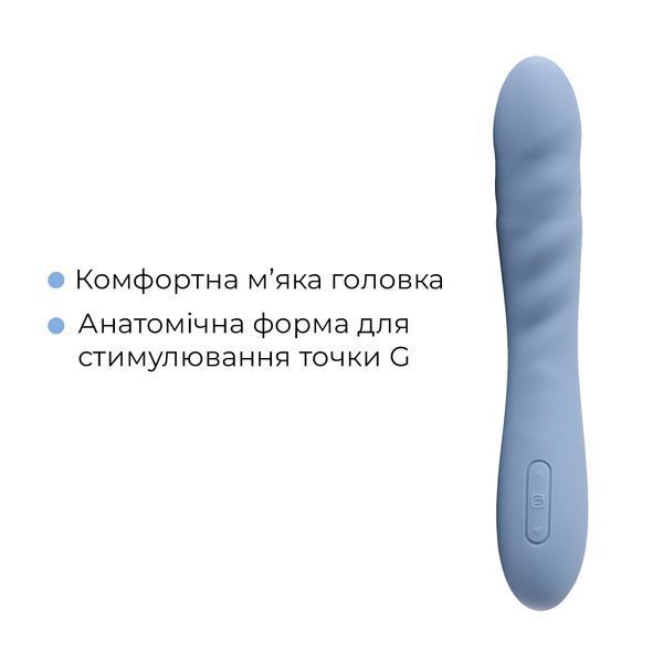 Смарт-вибратор с пульсацией Svakom Ava Neo Cornflower Blue, 15 режимов работы, водонепроницаемый SO8977 фото