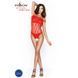 Бодистокинг Passion BS035 red, боди, имитация топа и трусиков PBS035R фото 2