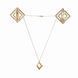 Зажимы для сосков с легкой подвеской LOCKINK Adjustable Nipple Clamps with Light&nbsp;Pendant - Golden SX0848 фото 1