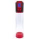 Автоматична вакуумна помпа Men Powerup Passion Pump Red, LED-табло, перезаряджувана, 8 режимів SO6226 фото 1