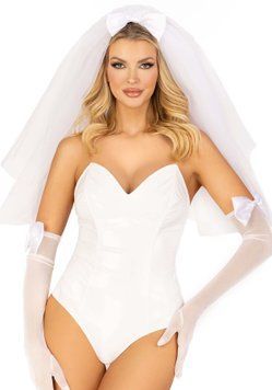 Фата невесты Leg Avenue Tiered bridal veil O/S Whie SO9232 фото