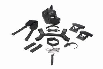 Набор BDSM щенка Master Series Luxury Pup Arsenal Set - Black SX1194 фото