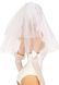 Фата невесты Leg Avenue Tiered bridal veil O/S Whie SO9232 фото 2