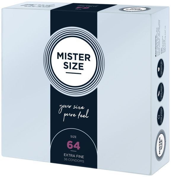 Презервативы Mister Size - pure feel - 64 (36 condoms), толщина 0,05 мм SO8054 фото