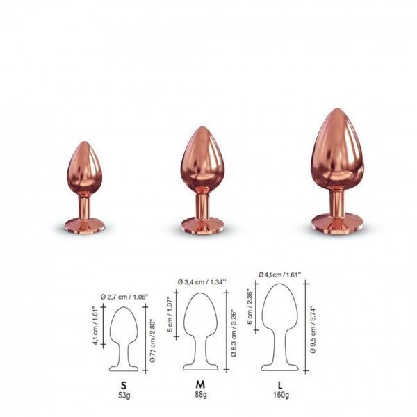Металлическая анальная пробка с украшением в виде кристалла Dorcel - Diamond Plug L SO5530 фото
