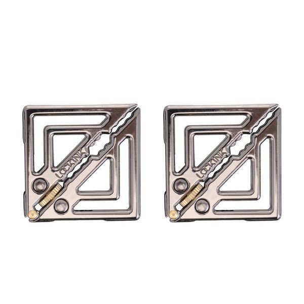 Зажимы для сосков с легкой подвеской LOCKINK Adjustable Nipple Clamps with Light&nbsp;Pendant - Grey SX0849 фото