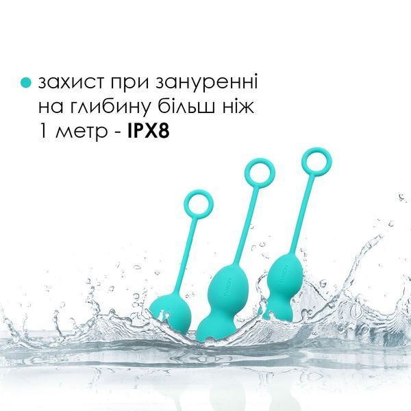 Набор вагинальных шариков со смещенным центром тяжести Svakom Nova Green SO4830 фото