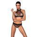 Білизна з відкритим доступом Passion MOONLIGHT SET L/XL black топ, стрінги SO8451 фото 1