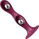 Дилдо Satisfyer Double Ball-R Red, унисекс, подвижные шарики внутри, на присоске SO8774 фото 3