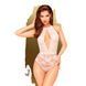 Боди с глубоким декольте и высокими трусиками Penthouse - Toxic Powder White L/XL SO9597 фото 1