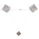 Зажимы для сосков с легкой подвеской LOCKINK Adjustable Nipple Clamps with Light&nbsp;Pendant - Grey SX0849 фото 1